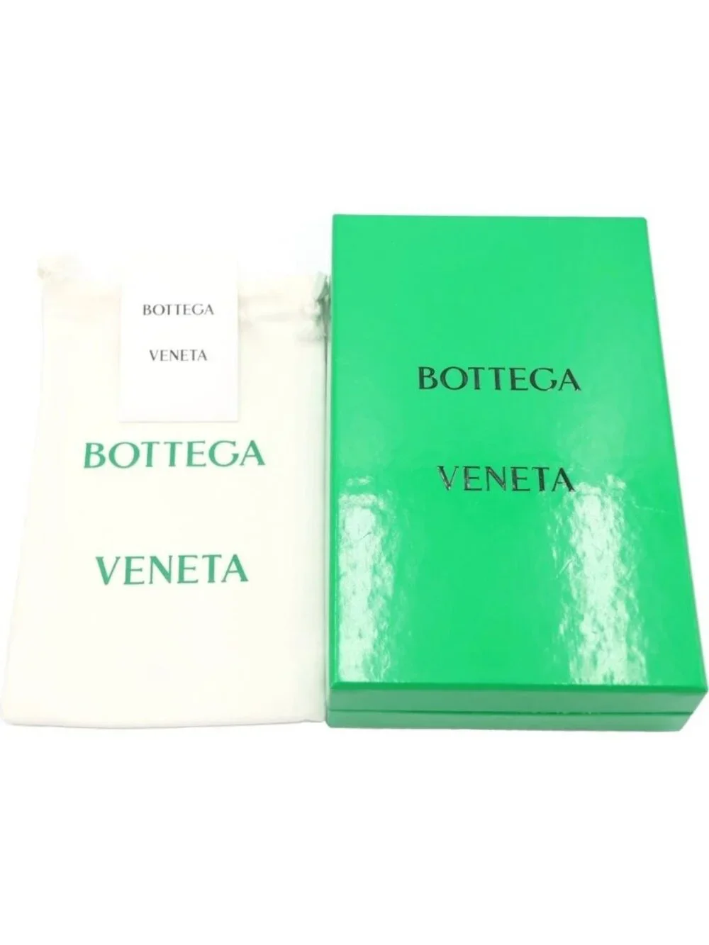 Bottega Veneta Intrecciato Wallet Card Case Brown Light Blue Leather
